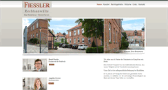 Desktop Screenshot of fiessler-rechtsanwaelte.de